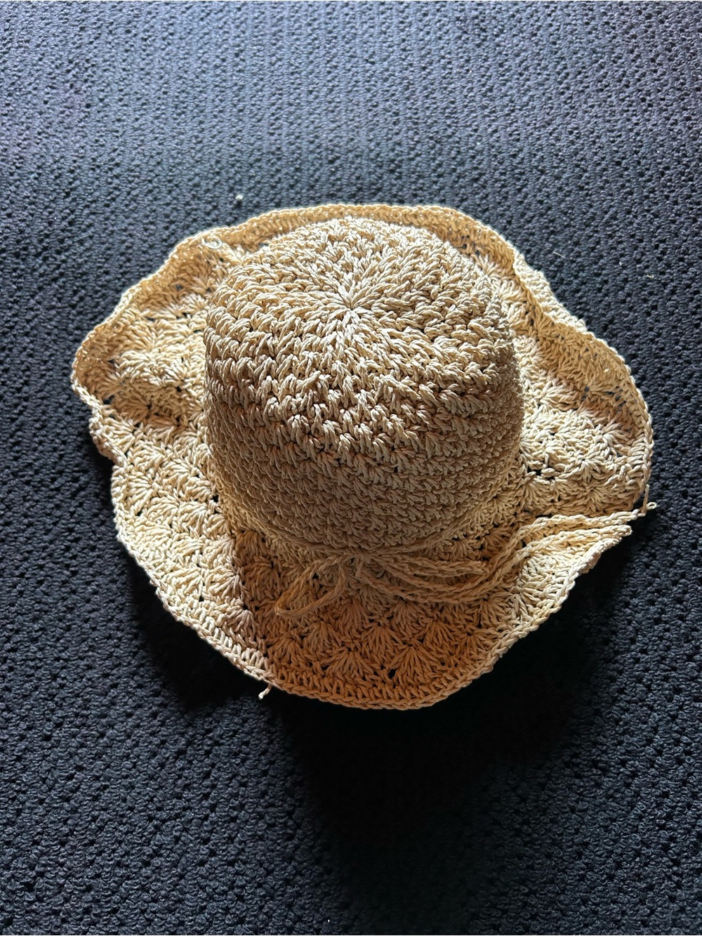2 Chic Tan Straw Sun Hat 👒 with Straw Bow
